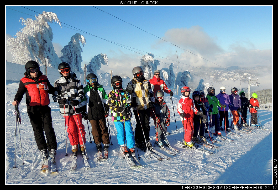 Cours du Ski Club Hohneck Colmar.