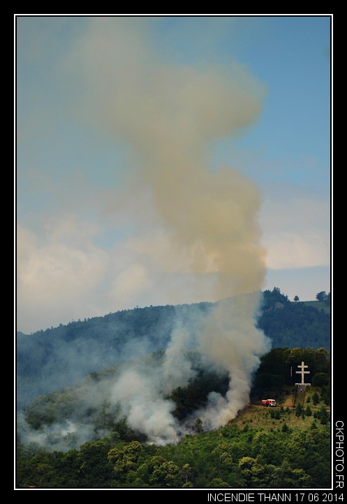 Incendie à Thann 17 06 2014.