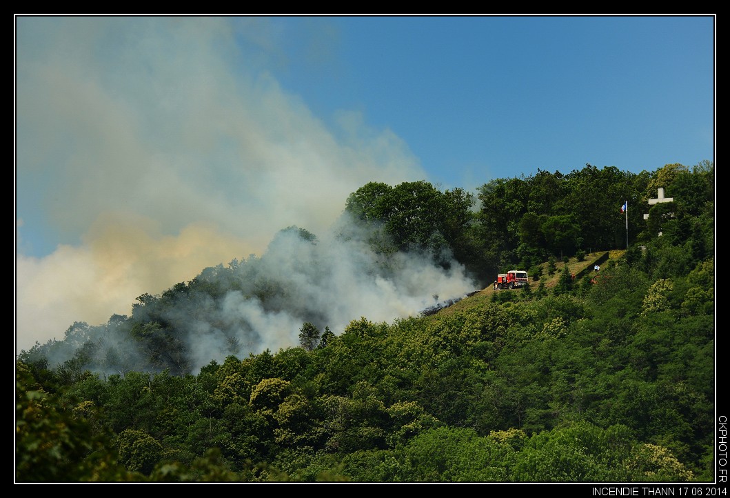 Incendie à Thann 17 06 2014.