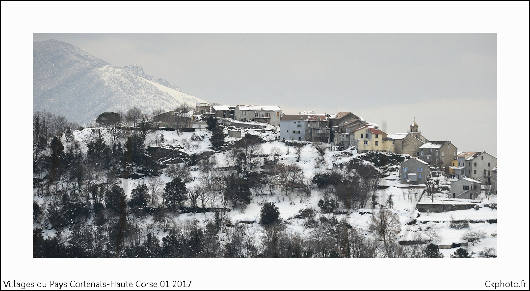 Les villages du Cortenais en hiver