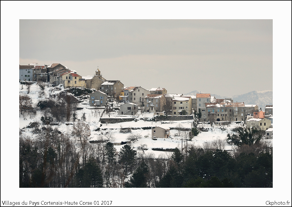 Les villages du Cortenais en hiver