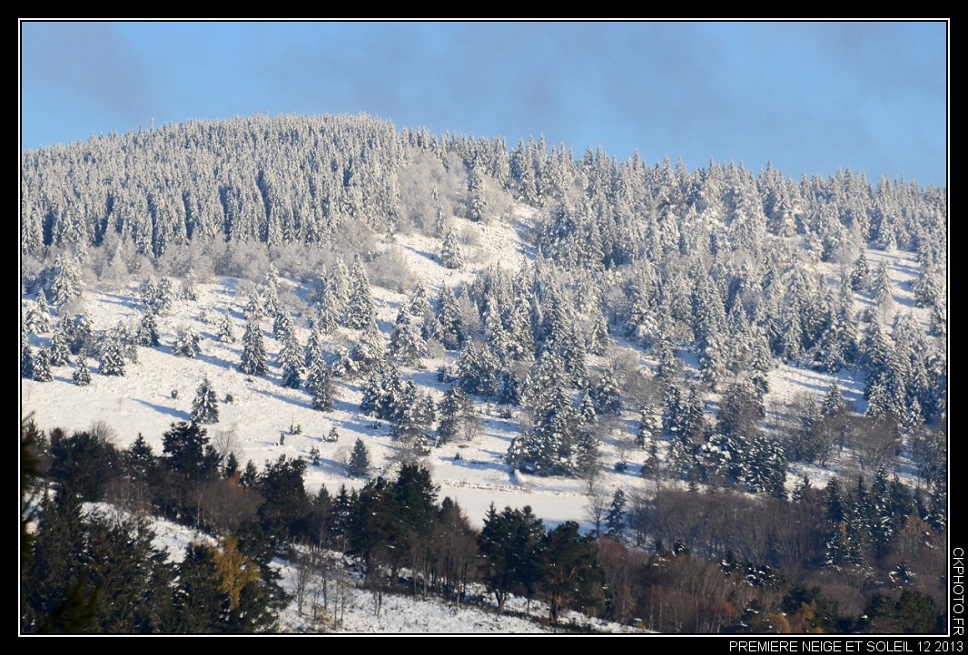 Première neige et soleil 12 2013.