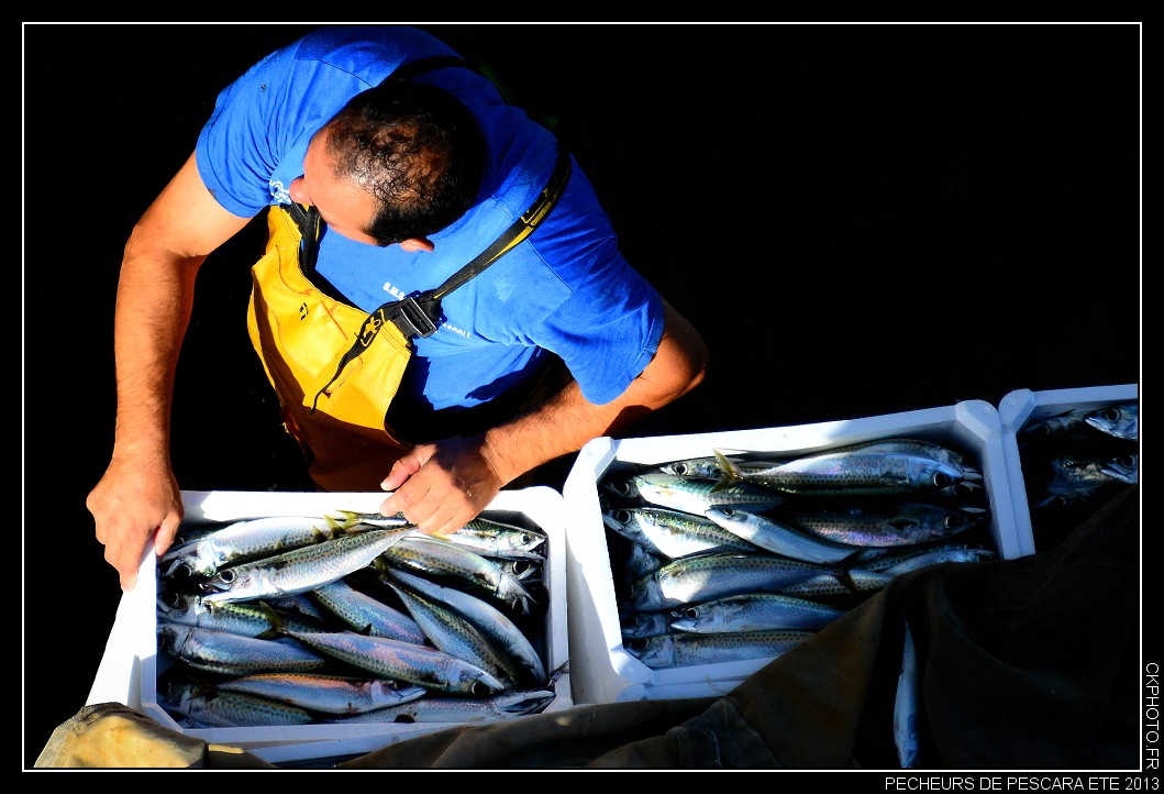 Les pêcheurs de Pescara.Italia.