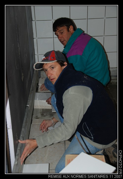 Rénovation des sanitaires 11 2007.