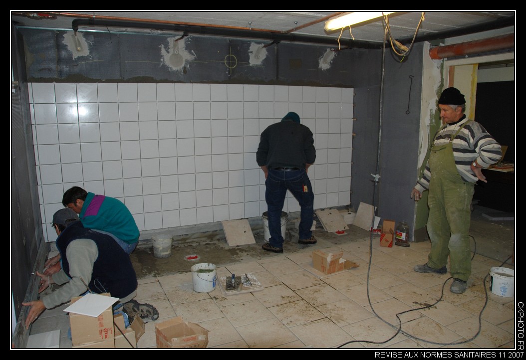 Rénovation des sanitaires 11 2007.