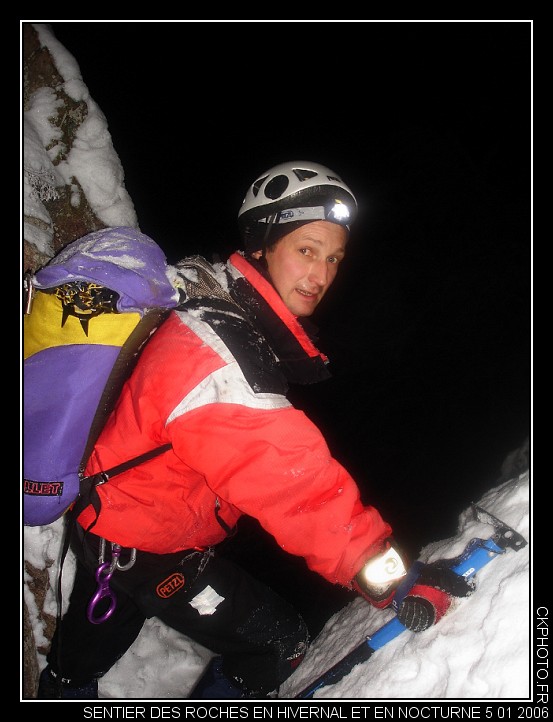 Sentier des Roches en nocturne et en hivernal 01 2006.