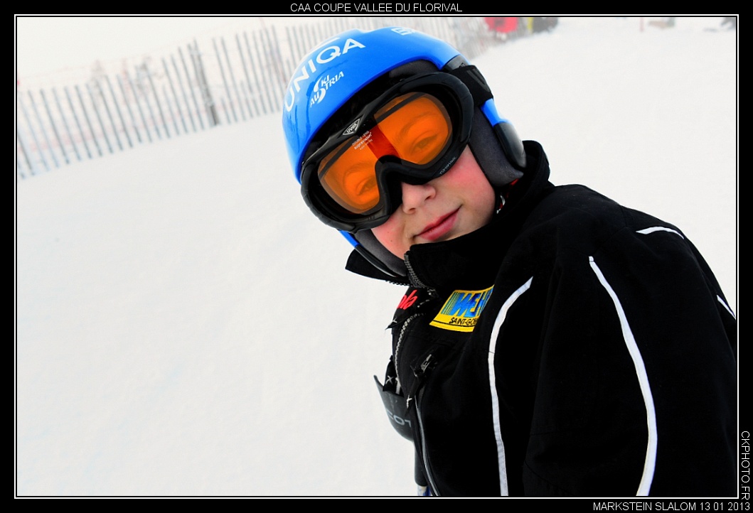 Slalom au Markstein le 13 01 2013.